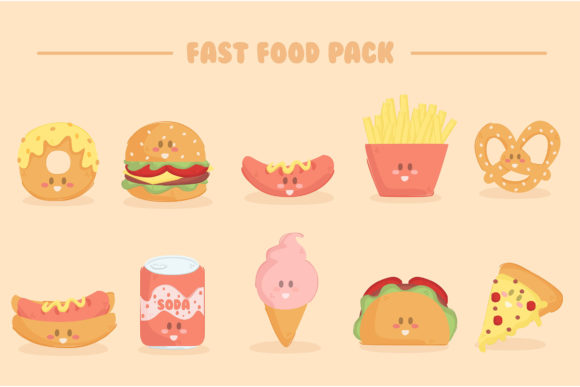 Fast Food Illustration Pack