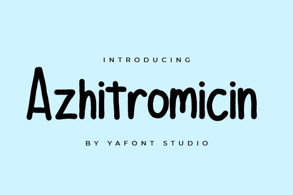 Azhitromicin Font - Preview 1