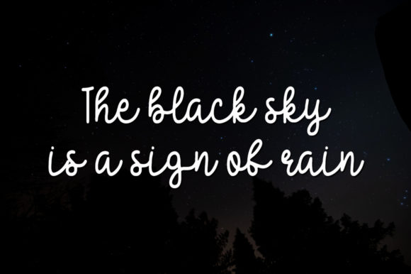 Black Sky Font PNG with transparent background - Preview 1