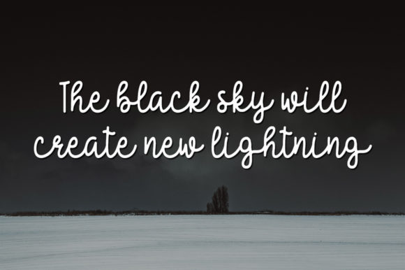 Black Sky Font PNG with transparent background - Preview 2