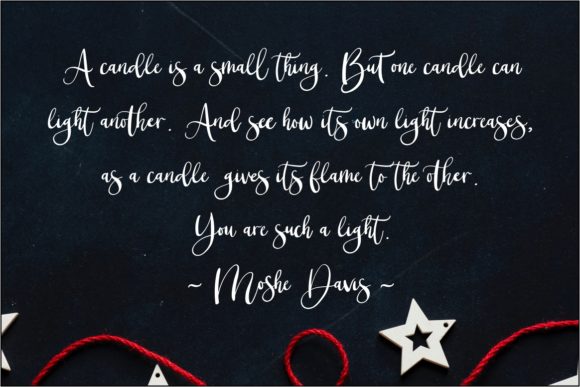 Christmas Blossom Font PNG with transparent background - Preview 2