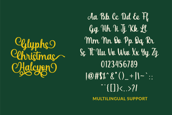 Christmas Halcyon Font - Preview 1