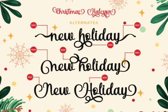 Christmas Halcyon Font - Preview 2