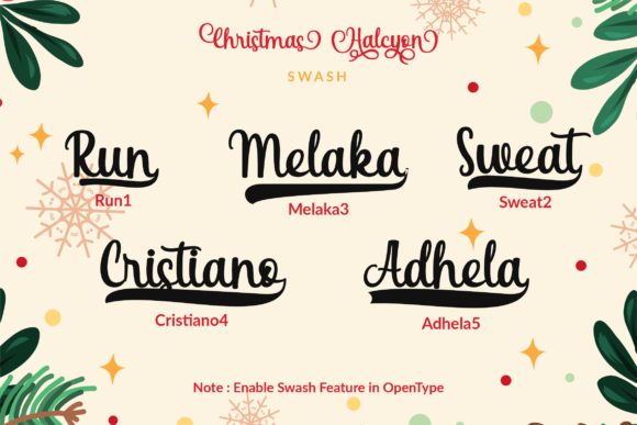 Christmas Halcyon Font - Preview 3