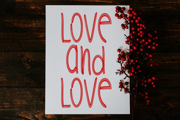 Christmas Happy Love Font PNG with transparent background - Preview 1