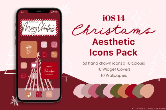 Christmas Phone Aesthetic Icon Set