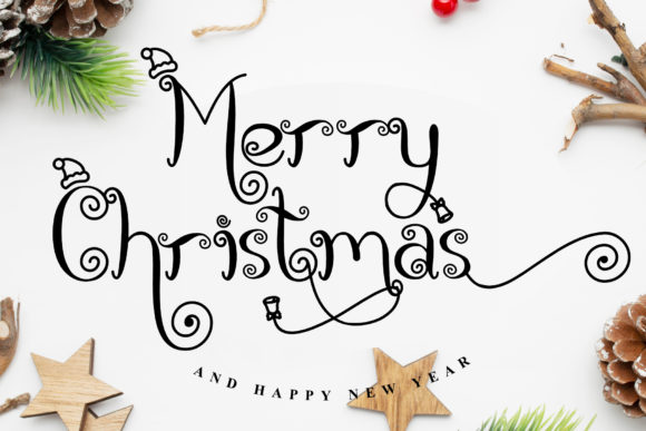 Christmas Thania Font font preview - 4