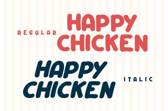Happy Chicken Font - Preview 1