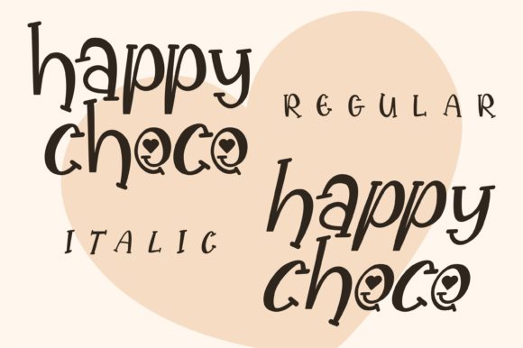 Happy Choco Font - Preview 1