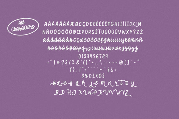 Hello Love Font PNG with transparent background - Preview 5