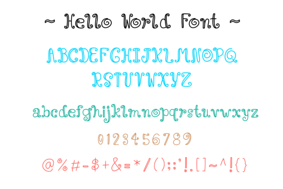 Hello World Font - Preview 2