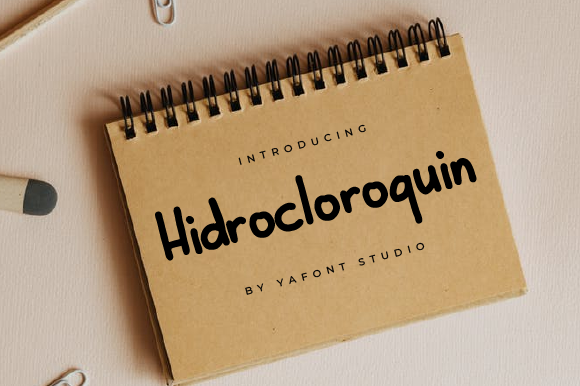 Hidrocloroquin Font PNG with transparent background - Preview 1