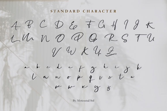 Katagami Signature Font PNG with transparent background - Preview 4