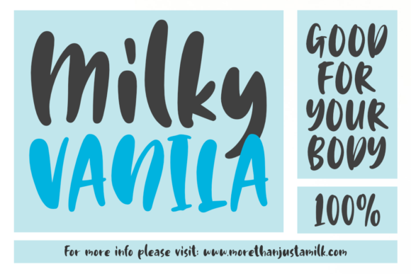 Milk Bath Font PNG with transparent background - Preview 2