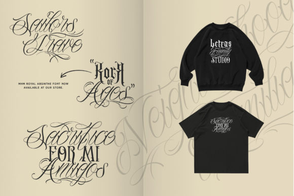 Neighborhood Font PNG with transparent background - Preview 3