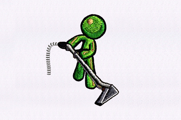 Vacuuming Emoji Figure