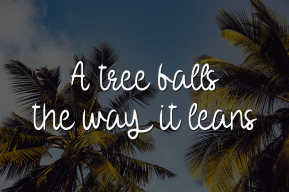 Coconut Tree Font - Preview 2