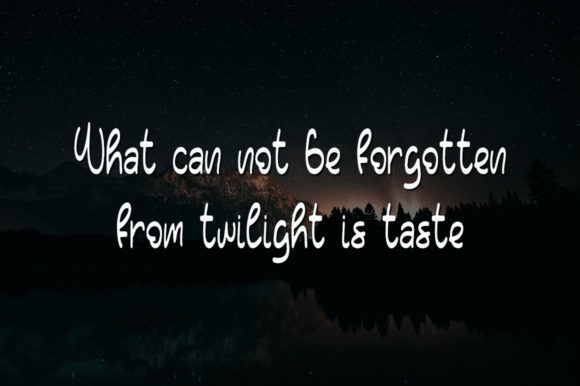 Evening Sky Font - Preview 1