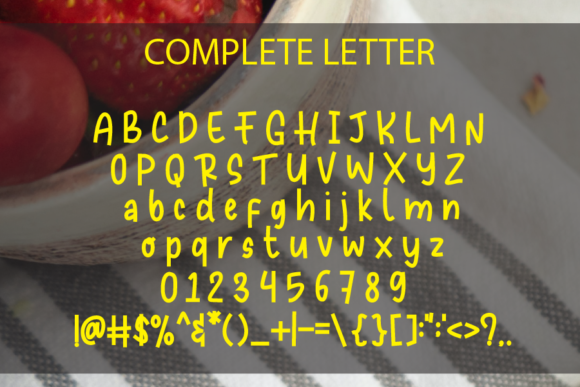 Luscious Taste Font PNG with transparent background - Preview 2