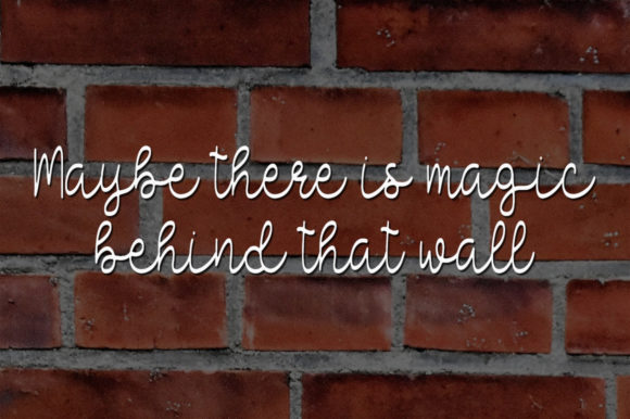Magic Wall Font PNG with transparent background - Preview 1