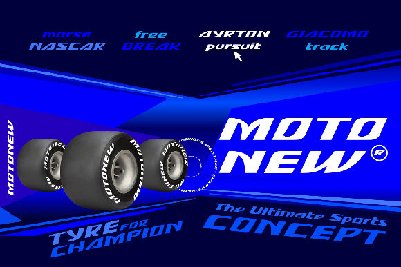 MotoNew Font PNG with transparent background - Preview 1