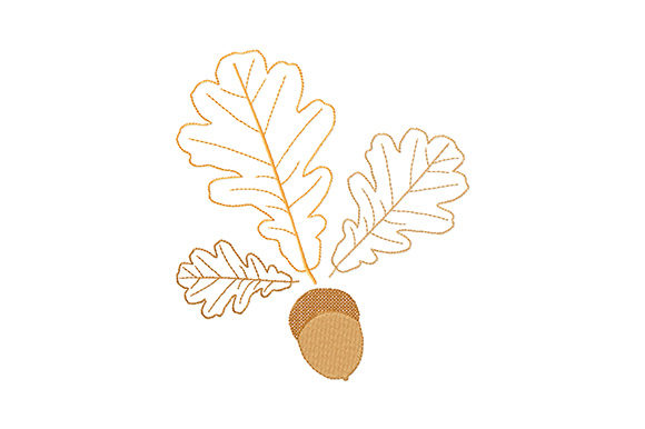 Oak Leaves and Acorn