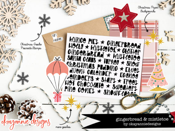 GingerBread & Mistletoe Font - Preview 2