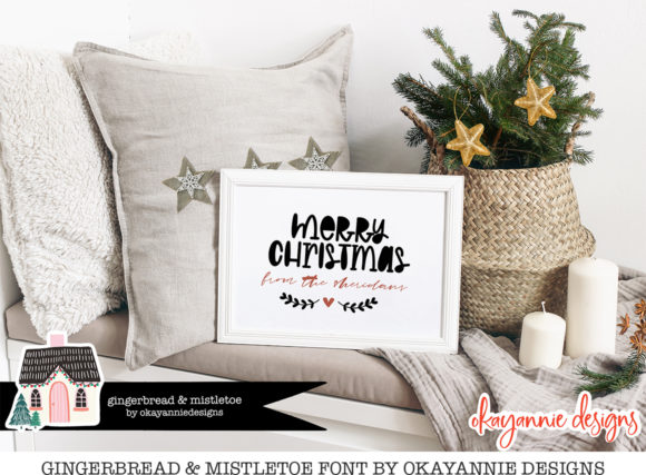 GingerBread & Mistletoe Font - Preview 4