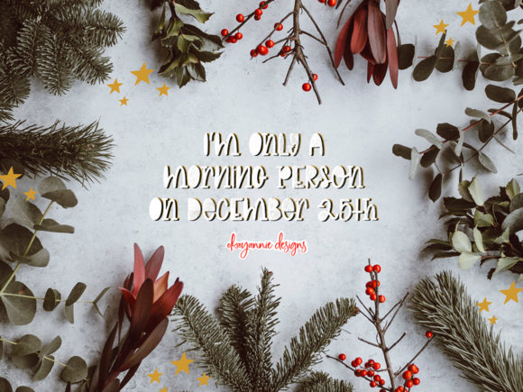GingerBread & Mistletoe Font - Preview 5