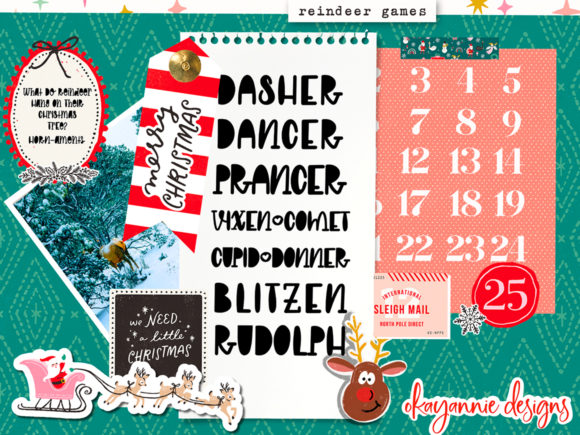 GingerBread & Mistletoe Font - Preview 6