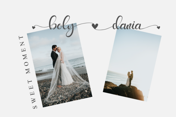 Haney Love Font PNG with transparent background - Preview 2