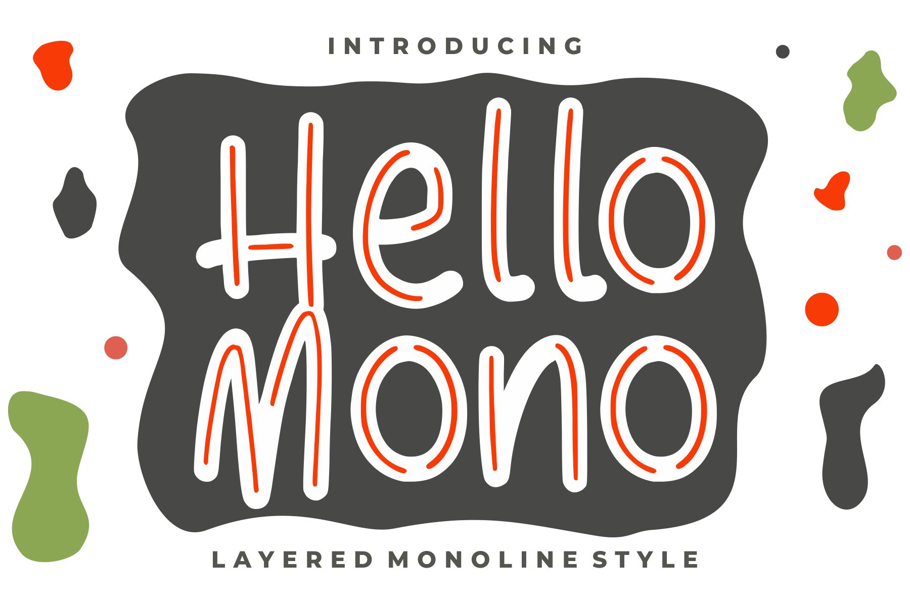 Hello Mono — friendly warm monospace font