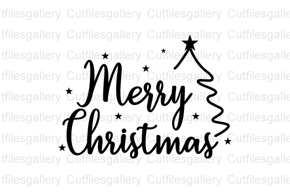 Merry Christmas SVG, Christmas Tree SVG
