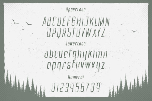 Mystic Forest Font PNG with transparent background - Preview 1