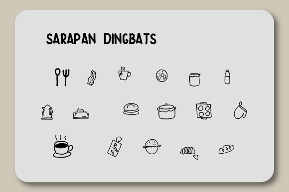 Sarapan Font font preview - 2