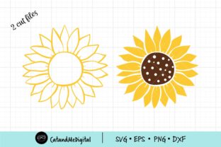Sunflower SVG Cut File Graphic by CatAndMe · Creative Fabrica