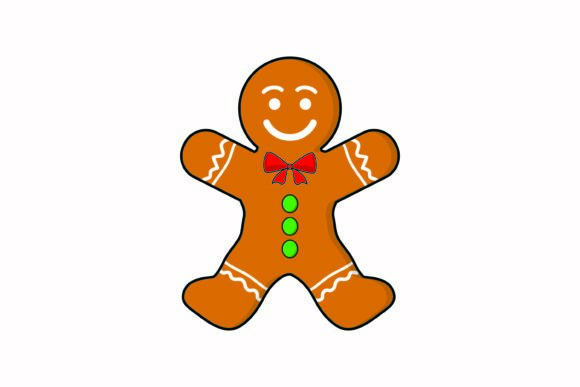 Gingerbread Man Christmas Icon