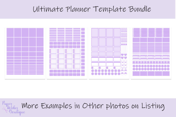 Ultimate Planner Sticker Template Bundle