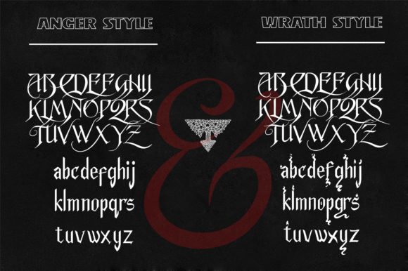 Anger and Wrath Font - Preview 1