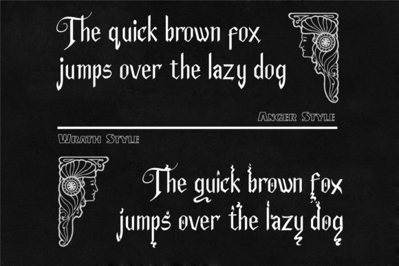 Anger and Wrath Font - Preview 2