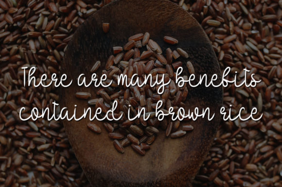 Brown Rice Font - Preview 2