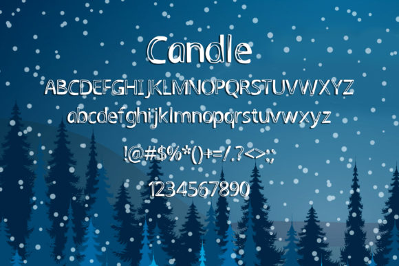 Candle Font - Preview 1