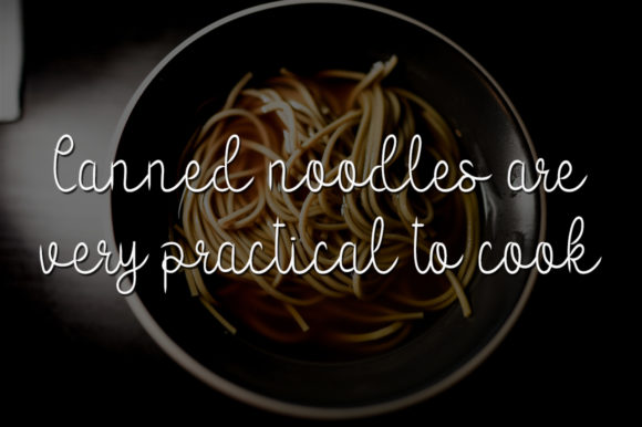 Canned Noodles Font - Preview 1