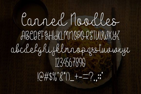 Canned Noodles Font - Preview 3