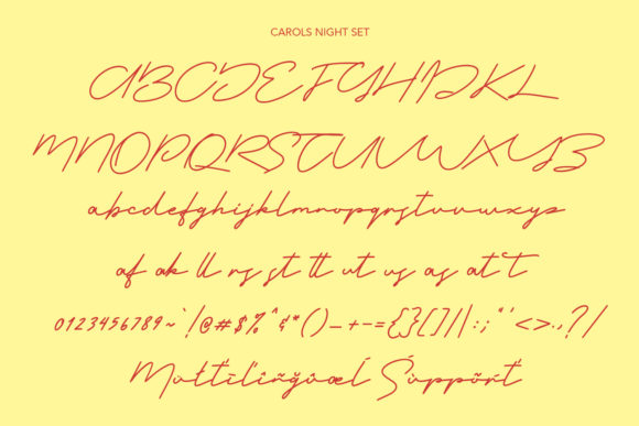 Carols Night Font - Preview 5