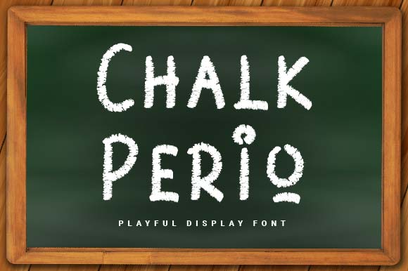 Chalk Perio preview, decorative chalk display style