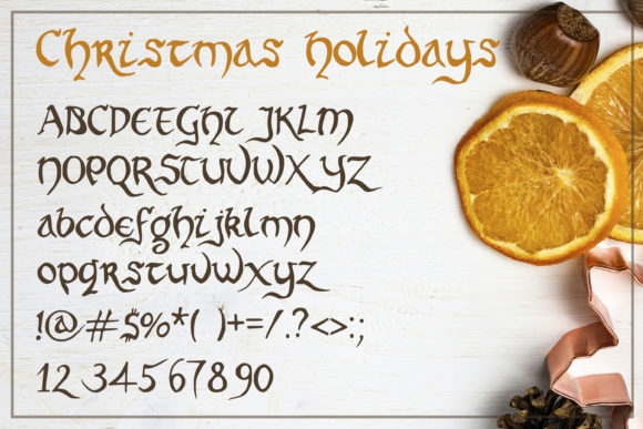 Christmas Holidays Font - Preview 1