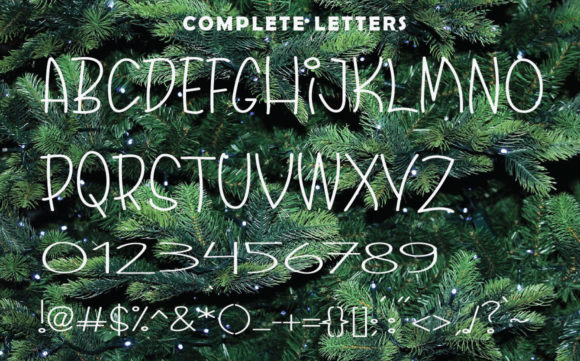 Christmas Santaclaus Font PNG with transparent background - Preview 3