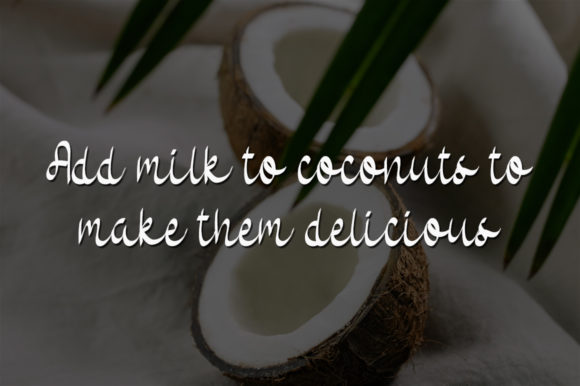 Coconut Milk Font - Preview 2