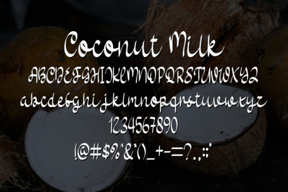 Coconut Milk Font - Preview 3